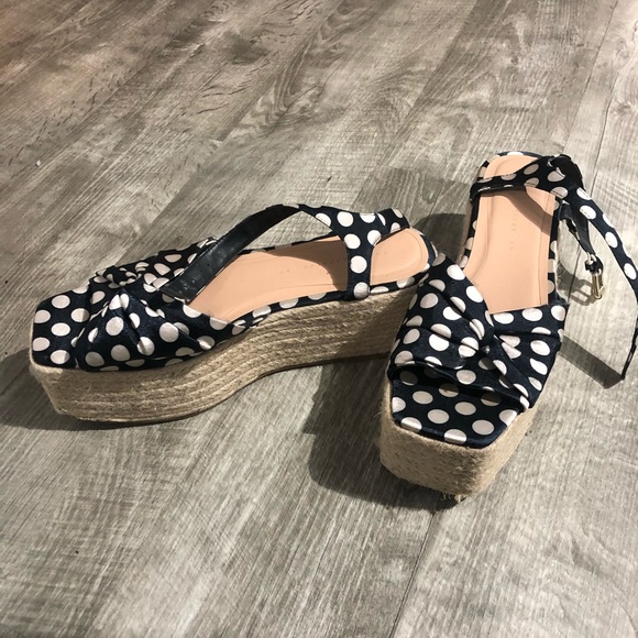 Zara platform sandals with polka dot - Picture 2 of 4